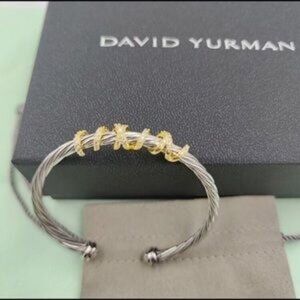 David Yurman Two-Tone X Bracelet